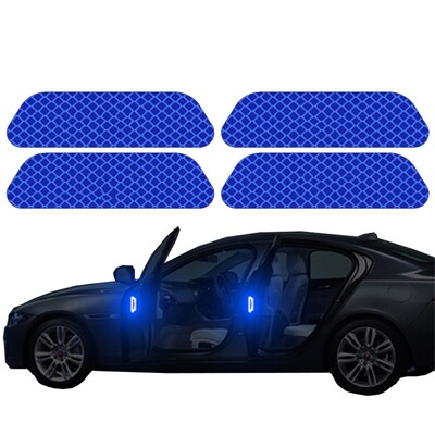 Naljepnica za vrata automobila od 4 komada, upozorenje o sigurnosnom otvaranju, reflektorska traka, naljepnica, dodatna oprema za automobile, vanjska, unutarnja reflektorska naljepnica