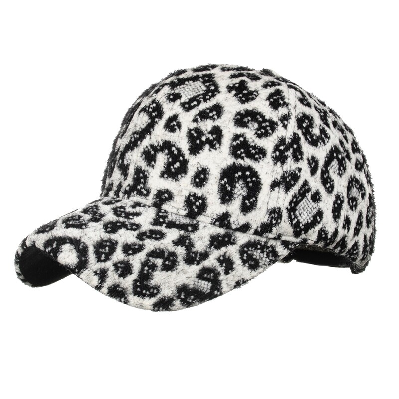 Zima Žene Muškarci Plišana zagrijana Podesiva bejzbolska kapa s leopard otiskom Vanjski Ležerni viziri Hip hop šešir Šešir za sunčanje #p3