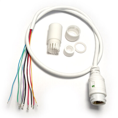 Vodootporni POE LAN kabel za modul ploče CCTV IP kamere s konektorom otpornim na vremenske uvjete RJ45, jednim LED statusom