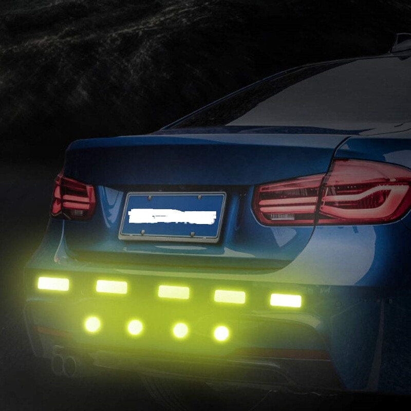 21kom crvena reflektirajuća naljepnica vodootporna bijela fluorescentna žuta ljepljiva reflektorska naljepnica za automobil motocikl bicikl kamion