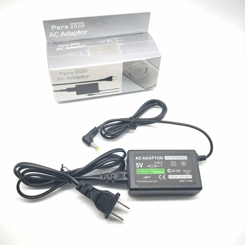 EU/US Plug Home Sieninis įkroviklis Kintamosios srovės adapteris Maitinimo laidas Sony PSP Host ACCU PSP1000/2000/3000 Maitinimo šaltinis ir žaidimas