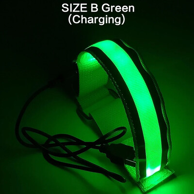 Õuespordi ööjooks Käepael LED-valgusti USB-laadimisrihmad Käe jala hoiatus Randmepael Jalgratas