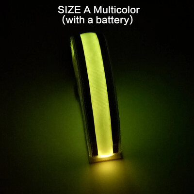 Õuespordi ööjooks Käepael LED-valgusti USB-laadimisrihmad Käe jala hoiatus Randmepael Jalgratas