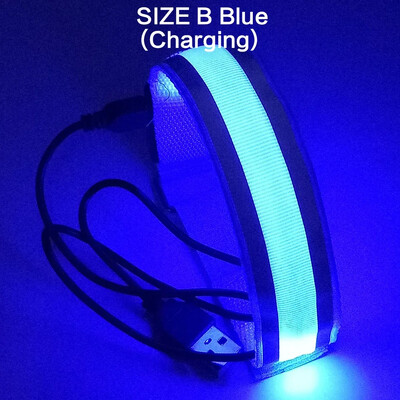 Õuespordi ööjooks Käepael LED-valgusti USB-laadimisrihmad Käe jala hoiatus Randmepael Jalgratas