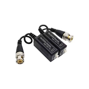 4Pcs (2 чифта) AHD/CVI/TVI Twisted BNC CCTV Video Balun Пасивни трансивъри UTP Balun BNC Cat5 CCTV UTP Video Balun