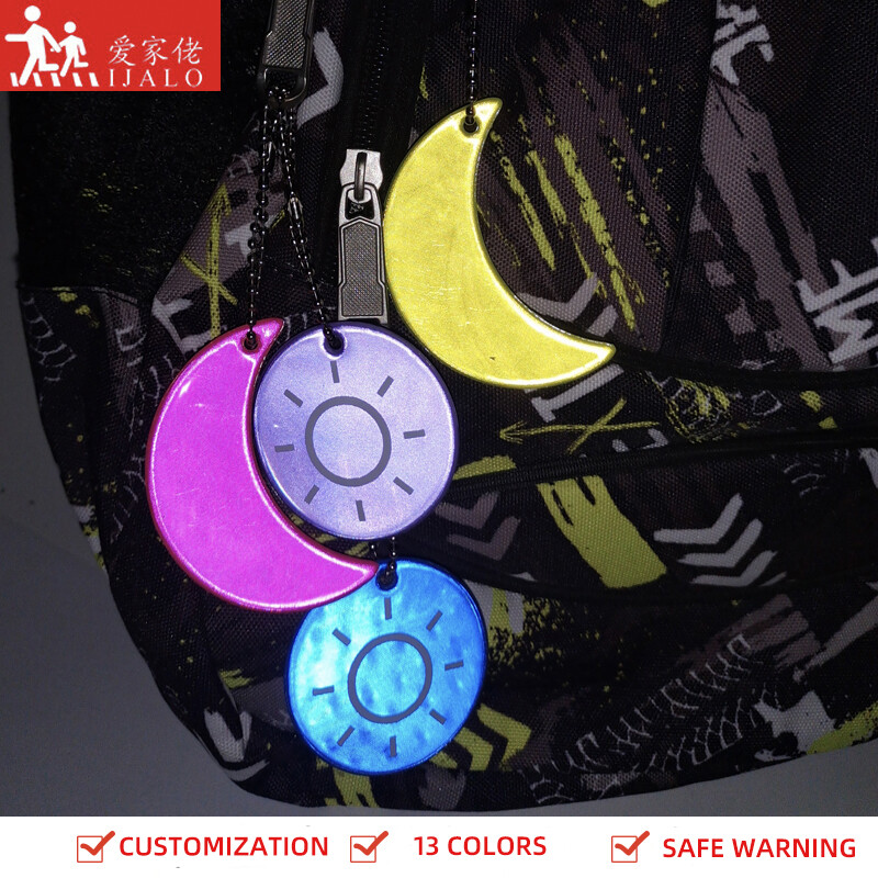 Naujas Mėnulio modelis Šviesą atspindintis pakabukasPersonalit Jesusy žavesio krepšio priedai kabykla raktų pakabukas raktų pakabukas saugiam kelyje