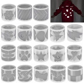 Autocolant reflectorizant 3x100CM Bandă care strălucește în întuneric Film de vinil transferat la căldură pentru îmbrăcăminte Benzi de țesătură de călcat DIY Decalcomanii pentru îmbrăcăminte