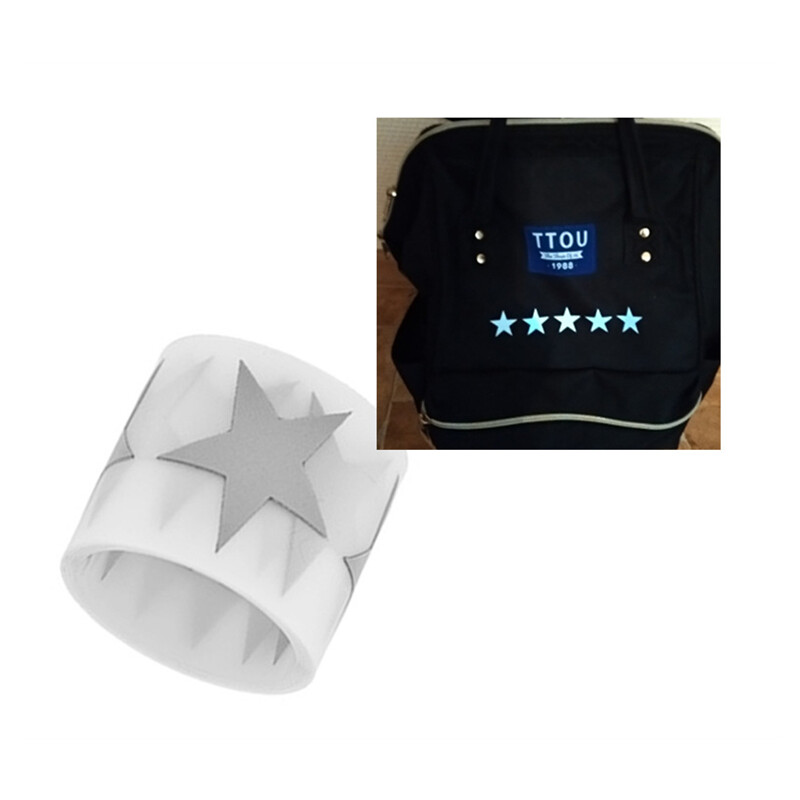 Autocolant reflectorizant 3x100CM Bandă care strălucește în întuneric Film de vinil transferat la căldură pentru îmbrăcăminte Benzi de țesătură de călcat DIY Decalcomanii pentru îmbrăcăminte