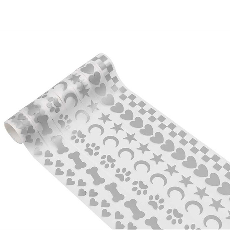 Autocolant reflectorizant 3x100CM Bandă care strălucește în întuneric Film de vinil transferat la căldură pentru îmbrăcăminte Benzi de țesătură de călcat DIY Decalcomanii pentru îmbrăcăminte