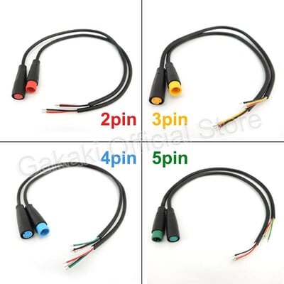 Conector masculin + femela 2 3 4 5 6Pin cablu M8 Conector impermeabil pentru Ebike Cablu opțional Accesorii Ebike