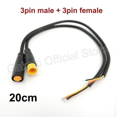 Conector masculin + femela 2 3 4 5 6Pin cablu M8 Conector impermeabil pentru Ebike Cablu opțional Accesorii Ebike