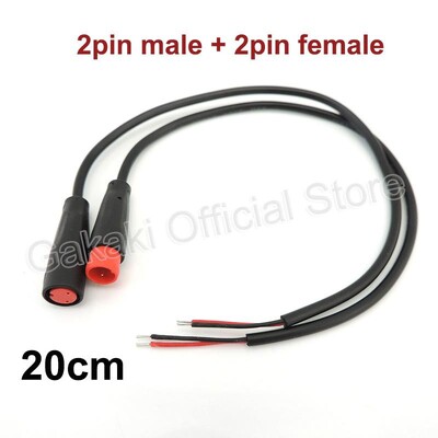 Conector masculin + femela 2 3 4 5 6Pin cablu M8 Conector impermeabil pentru Ebike Cablu opțional Accesorii Ebike