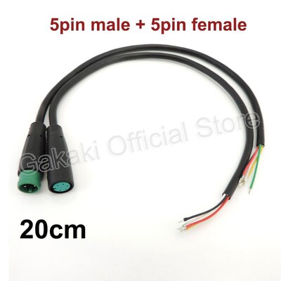 Conector masculin + femela 2 3 4 5 6Pin cablu M8 Conector impermeabil pentru Ebike Cablu opțional Accesorii Ebike