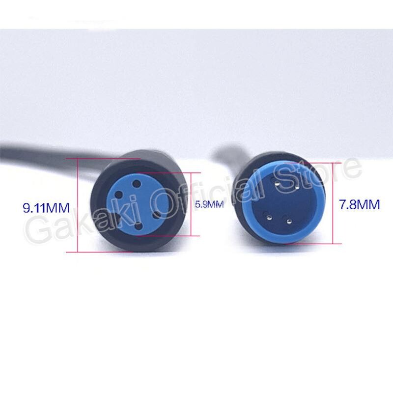 Conector masculin + femela 2 3 4 5 6Pin cablu M8 Conector impermeabil pentru Ebike Cablu opțional Accesorii Ebike