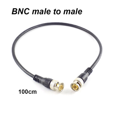 BNC isane ühenduskaabel BNC isane ühenduspistiku adapter Pigtail traatliin CCTV kaamera tarvikute jaoks