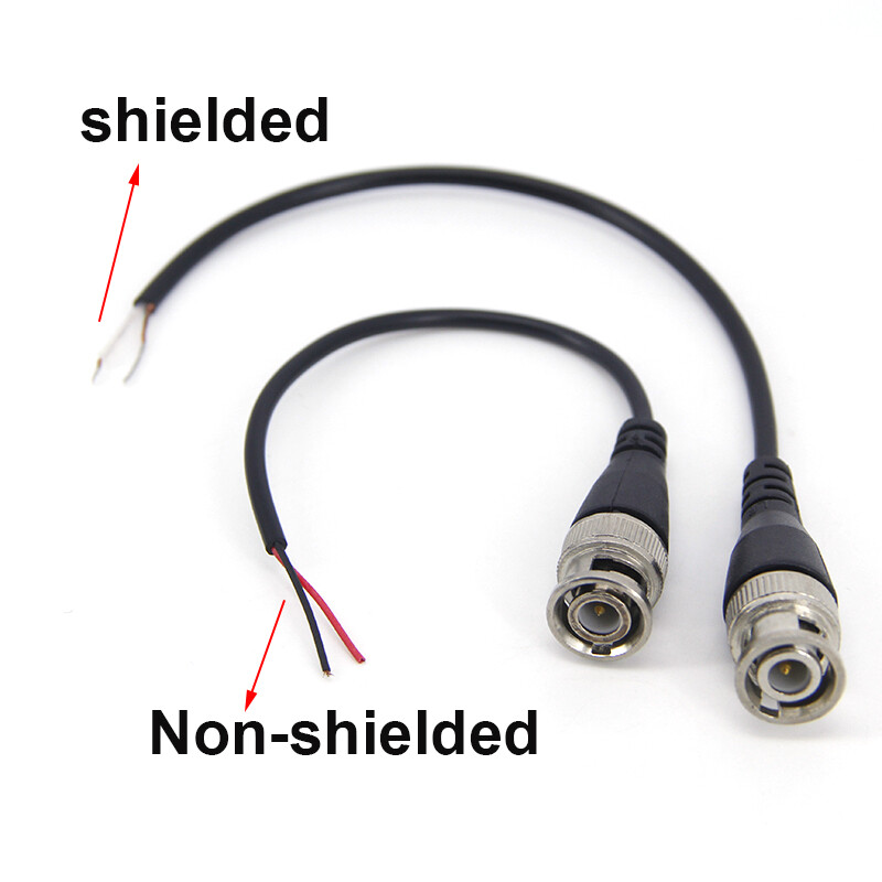 BNC isane ühenduskaabel BNC isane ühenduspistiku adapter Pigtail traatliin CCTV kaamera tarvikute jaoks