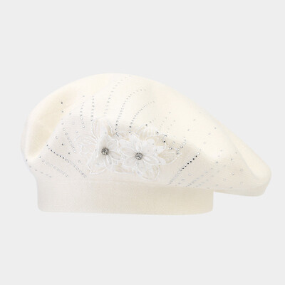 Toamnă și iarnă Floral Bumbac Cataramă Beretă Pălărie de pictor Pălărie octogonală Femei și Fată 14