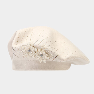 Toamnă și iarnă Floral Bumbac Cataramă Beretă Pălărie de pictor Pălărie octogonală Femei și Fată 14