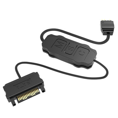 5V 3PIN ARGB kontrolieris ARGB 5V 3PIN uz SATA interfeisa pagarinājuma kabelis RGB sinhronizācijas kontroliera kabelis datora korpusa ventilatoram