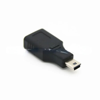 Mini USB мъжки към USB женски преобразувател Конектор Прехвърляне на данни Синхронизиране OTG адаптер за кола AUX MP3 MP4 Таблети Телефони U-Disk