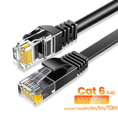 Ethernet kábel Cat6 Gigabit nagy sebességű 1000Mbps internetkábel RJ45 árnyékolt hálózati LAN kábel laptop routerhez PC PS5 4 3 Xbox