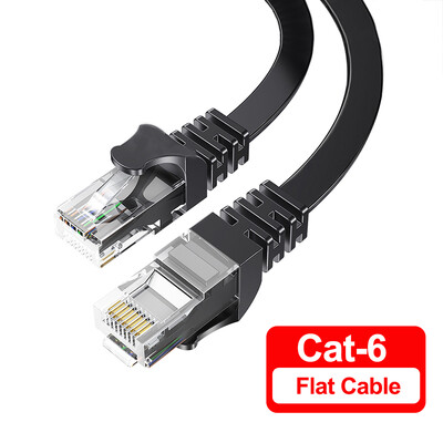 Ethernet kabelis Cat6 Gigabit didelės spartos 1000Mbps interneto kabelis RJ45 ekranuotas tinklo LAN laidas, skirtas nešiojamojo kompiuterio maršruto parinktuvui PC PS5 4 3 Xbox