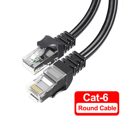 Ethernet kabelis Cat6 Gigabit didelės spartos 1000Mbps interneto kabelis RJ45 ekranuotas tinklo LAN laidas, skirtas nešiojamojo kompiuterio maršruto parinktuvui PC PS5 4 3 Xbox