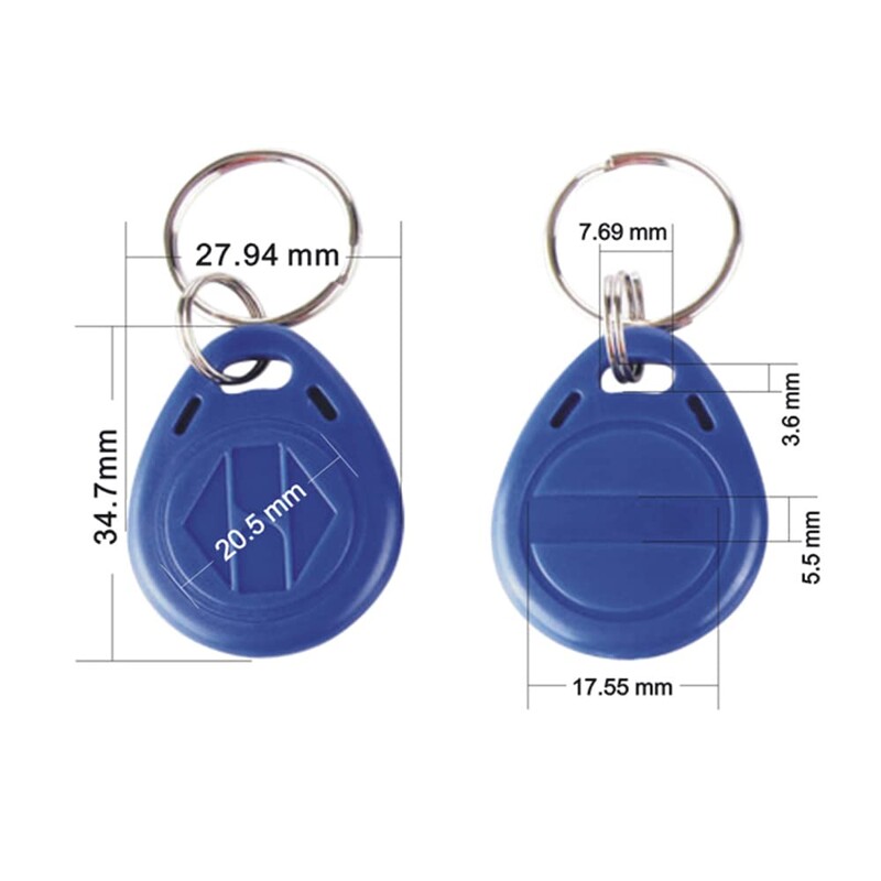 10 τμχ 125KHz T5577 Κάρτα ελέγχου πρόσβασης Κενή ετικέτα κλειδιού Κάρτες δακτυλίου τσιπ RFID Ετικέτες Ετικέτα κλειδιού 125KHz Αντίγραφο Επανεγγράψιμο Διπλότυπο