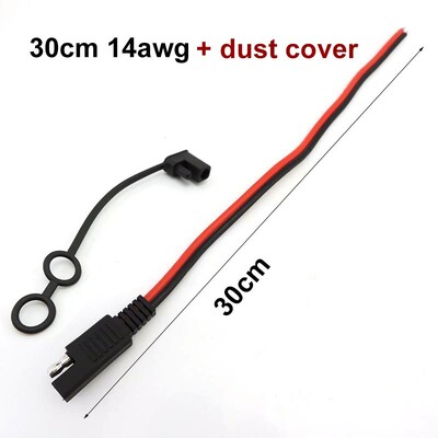 Sieviešu spraudnis saules akumulatora vads 2 kontaktu 18AWG 10A 14AWG 20A SAE kabelis DIY Power Automotive pagarinājuma kabelis Ātrā atvienošana