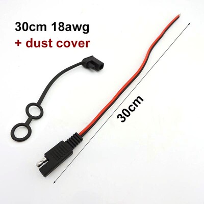 Sieviešu spraudnis saules akumulatora vads 2 kontaktu 18AWG 10A 14AWG 20A SAE kabelis DIY Power Automotive pagarinājuma kabelis Ātrā atvienošana