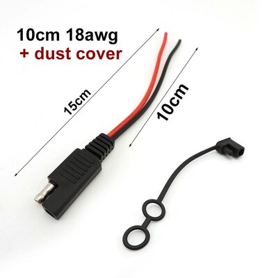 Sieviešu spraudnis saules akumulatora vads 2 kontaktu 18AWG 10A 14AWG 20A SAE kabelis DIY Power Automotive pagarinājuma kabelis Ātrā atvienošana