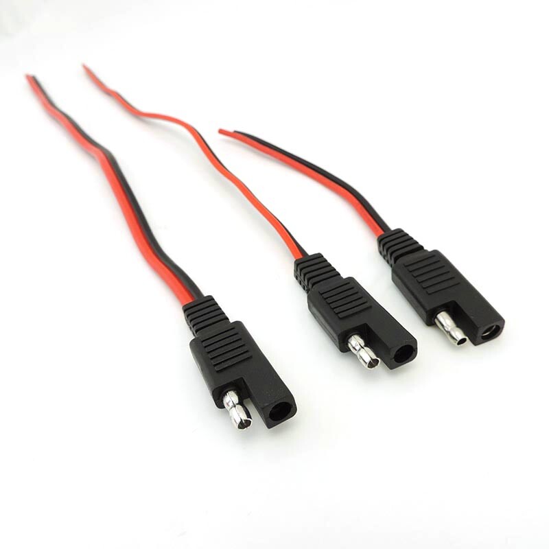 Sieviešu spraudnis saules akumulatora vads 2 kontaktu 18AWG 10A 14AWG 20A SAE kabelis DIY Power Automotive pagarinājuma kabelis Ātrā atvienošana