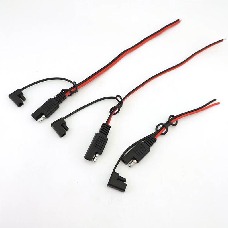 Sieviešu spraudnis saules akumulatora vads 2 kontaktu 18AWG 10A 14AWG 20A SAE kabelis DIY Power Automotive pagarinājuma kabelis Ātrā atvienošana