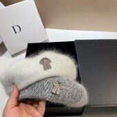 Beretă tricotată pentru femei din blană de iepure angora Beretă din lână de iarnă Pălărie versatilă pentru pictoriță pentru femeie Bonnet pentru trezire caldă șapcă șapcă