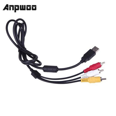 1.5M USB na RCA kabel USB 2.0 muški na 3 RCA muški pretvarač Stereo audio video kabel Televizijski adapter Žica AV A/V TV adapter