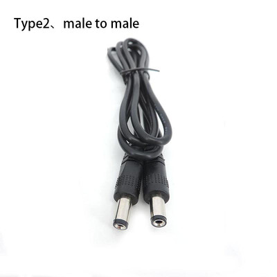 2 kontaktiga alalisvoolu USB 5,5 x 2,1 mm isane emane emane toitelaadimispikenduskaabel 5,5 mm x 2,1 mm pistikupesa juhe CCTV