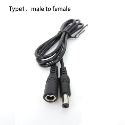 2 kontaktiga alalisvoolu USB 5,5 x 2,1 mm isane emane emane toitelaadimispikenduskaabel 5,5 mm x 2,1 mm pistikupesa juhe CCTV