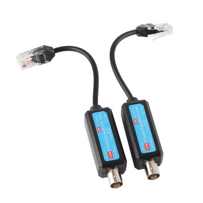 1 paar 10/100 Mbps 1-kanalilist passiivse IP-võrgu koaksiaalsaatja vastuvõtja laiendit IP NVR-i kaameralaiendi koaksiaalse NVR-i jaoks