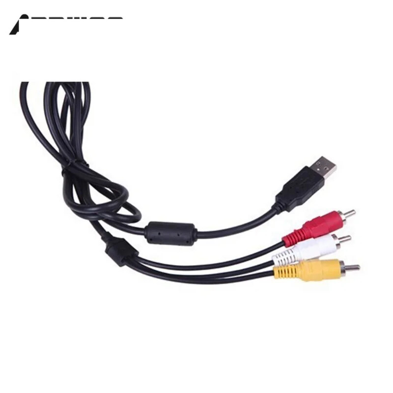 1,5 M USB- RCA-kaabel USB 2.0 isa-3-RCA-kaas, Stereo-heli-videokaabel Televisiooniadapter juhe AV A/V-teleri adapter