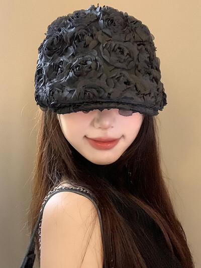 3D ružičasta cvjetna beretka za žene Osmerokutni šeširi Ženske novinske kape Retro Gatsby šeširi Hip hop beretke Taksistička beretka Muška Gorras