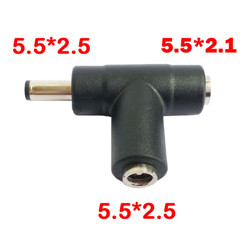 5,5 x 2,1 mm sieviešu līdz 5,5 x 2,1 mm vīrišķā līdzstrāvas savienotāja adapteris klēpjdators 5,5 x 2,5 mātīte 5,5 x 2,5 mm