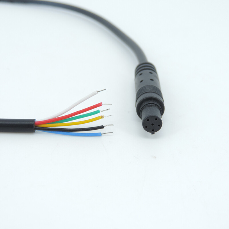 „Pasidaryk pats“ 4 kontaktų 5 kontaktų 6 kontaktų lizdas automobilinis DVR kameros ilgintuvas HD monitorius transporto priemonės galinis vaizdas / atsarginės kameros laidas, moteriškas kištukas