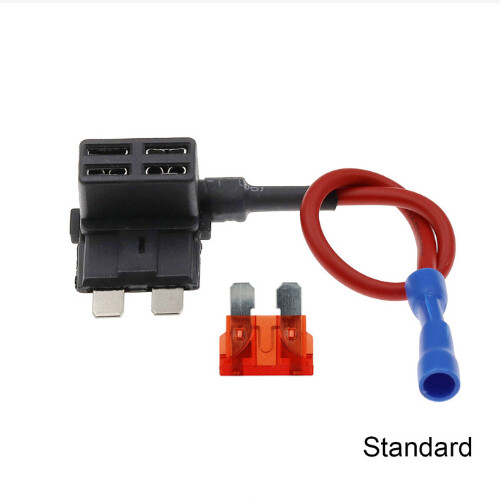 12V 24V MINI MAZS VIDĒJS Izmēra Automašīnas drošinātāju turētājs Pievienot ķēdi TAP adapteris ar 10A Micro Mini standarta ATM asmens drošinātāju