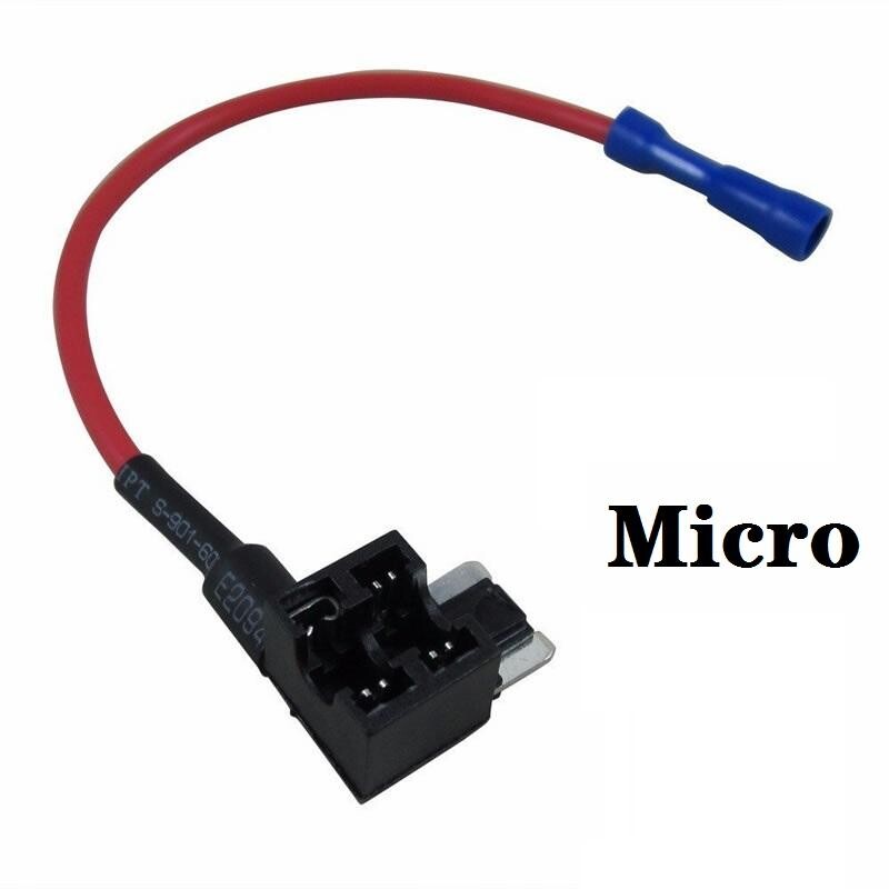 12 V mikro/mini/standarta MAZA VIDĒJA izmēra automašīnas drošinātāju turētājs Papildu ķēdes krāna adapteris ar 10 A Micro Mini standarta ATM lāpstiņas drošinātāju