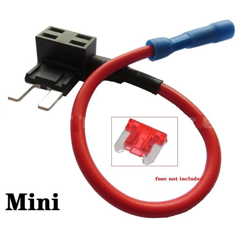 12 V mikro/mini/standarta MAZA VIDĒJA izmēra automašīnas drošinātāju turētājs Papildu ķēdes krāna adapteris ar 10 A Micro Mini standarta ATM lāpstiņas drošinātāju