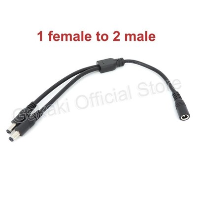 30 cm kabel razdjelnika istosmjerne struje muški ženski na 2 muška 2 ženska utikača Adapter 5,5 mm x 2,1 mm konektor Produžni kabel