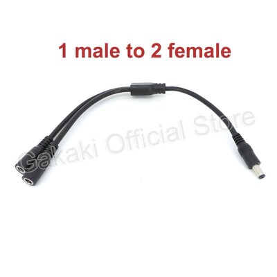 30 cm kabel razdjelnika istosmjerne struje muški ženski na 2 muška 2 ženska utikača Adapter 5,5 mm x 2,1 mm konektor Produžni kabel