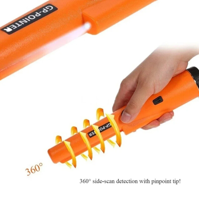 Käeshoitav metallidetektor, metallist vardadetektor GP-osuti veekindel IP66 metallikulladetektori tester mündikulla jaoks