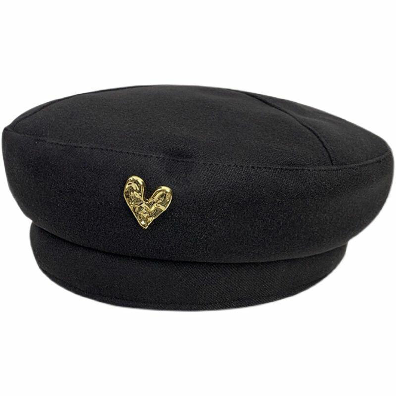 Βαμβακερά γυναικεία μπερέ χειμωνιάτικα καπέλα vintage γαλλικό καρό επάνω Στρατιωτικό καπέλο ζωγραφικής φθινοπώρου Winter Street Octagonal Beret Caps
