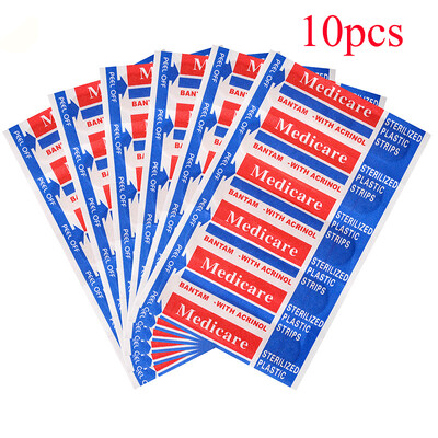 100 tk/komplekt Sidemega hädaabi esmaabi sideplaaster Mittekootud kangast veekindel hingav steriilne haavapasta Medic Band Aid